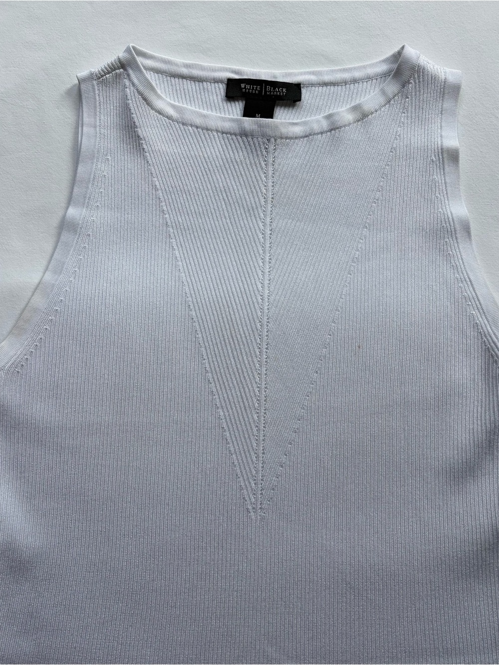White House White Market Ribbed Tank